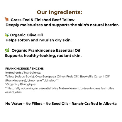 Frankincense Whipped Tallow Balm