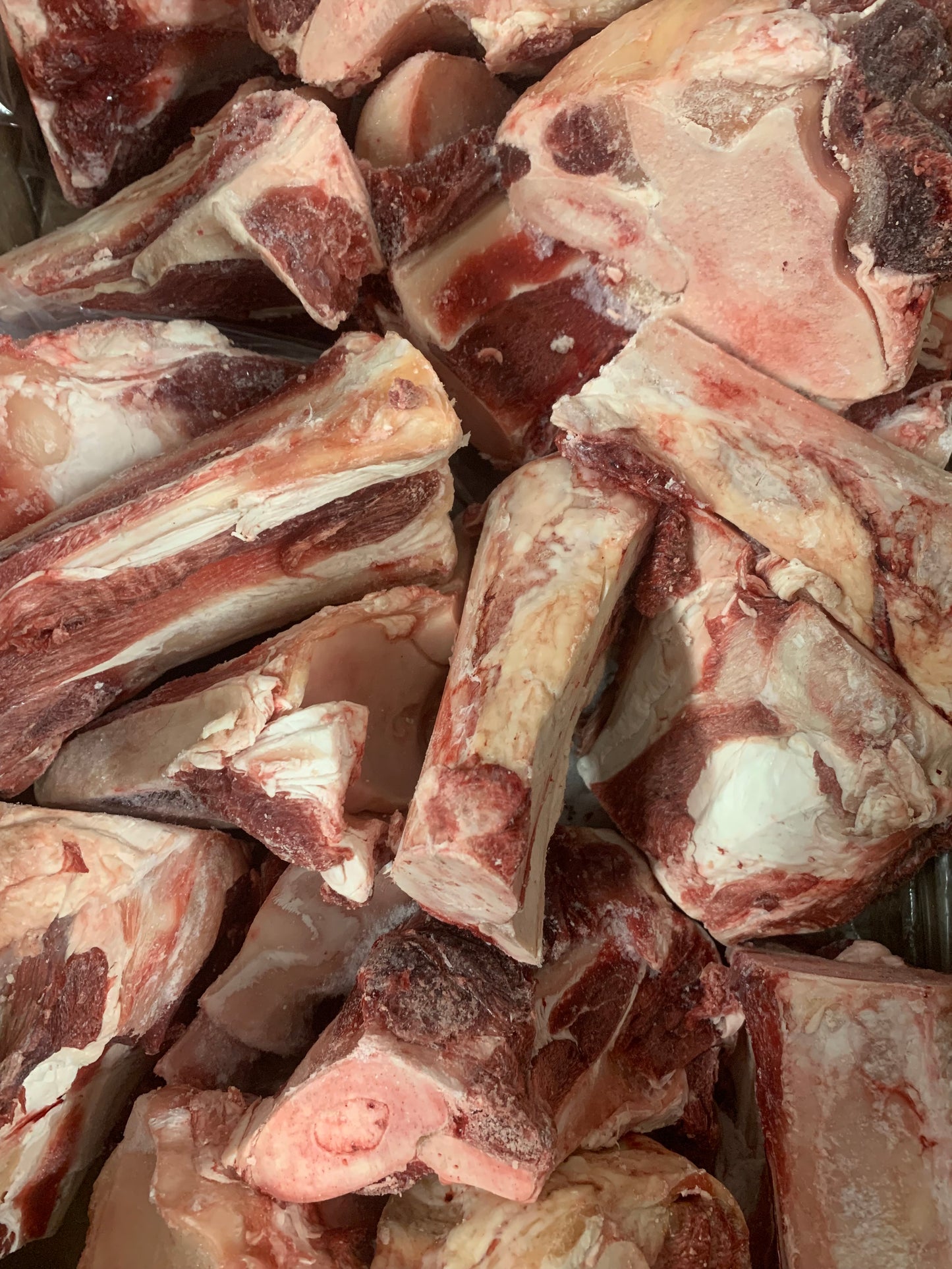 Variety of Marrow Bone Cuts - 10kg Bulk Packed