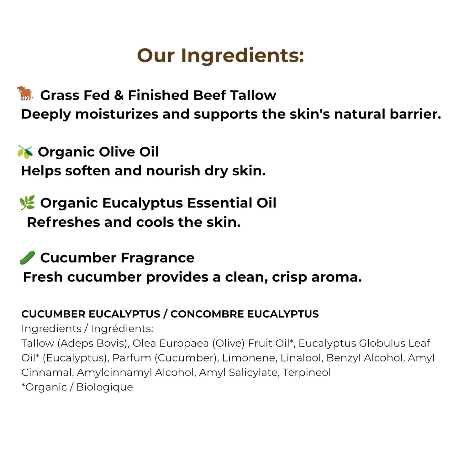 Cucumber Eucalyptus Whipped Tallow Balm