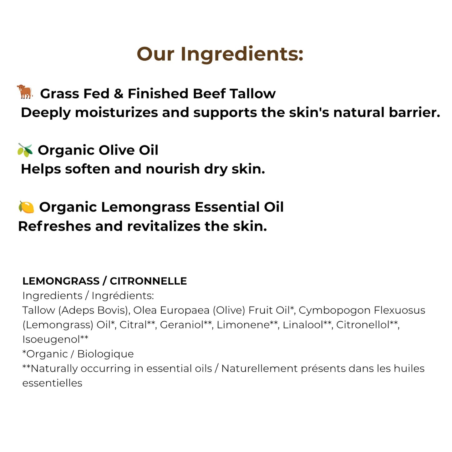 Lemongrass Whipped Tallow Balm